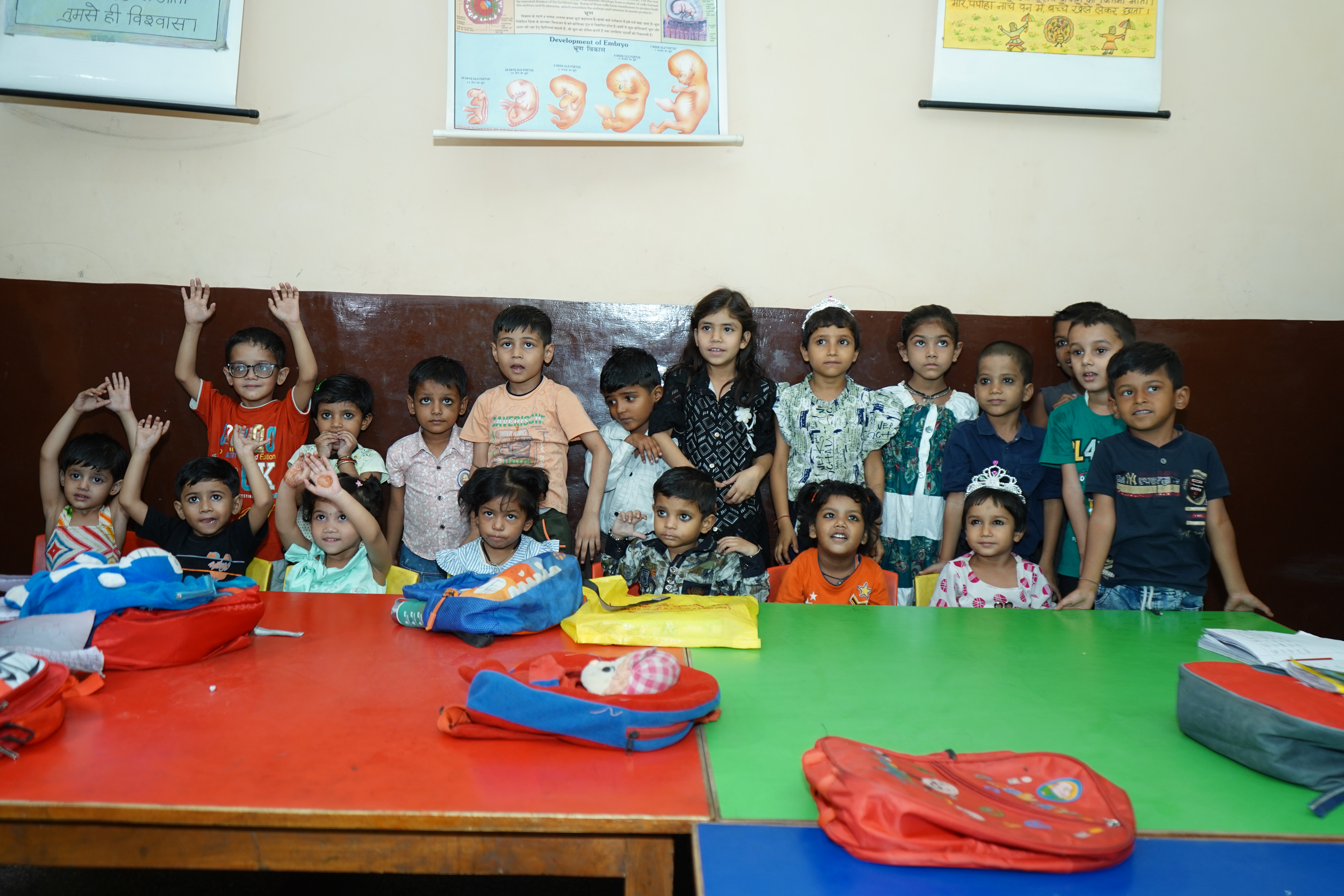 Children learning at Lok Kalyan Samiti education centre