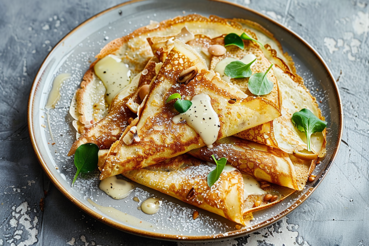 Gourmet Crepes With Toppings